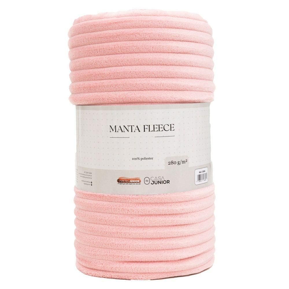 Manta Microfibra Fleece 280g-m² Cs Júnior Rosa - Queen