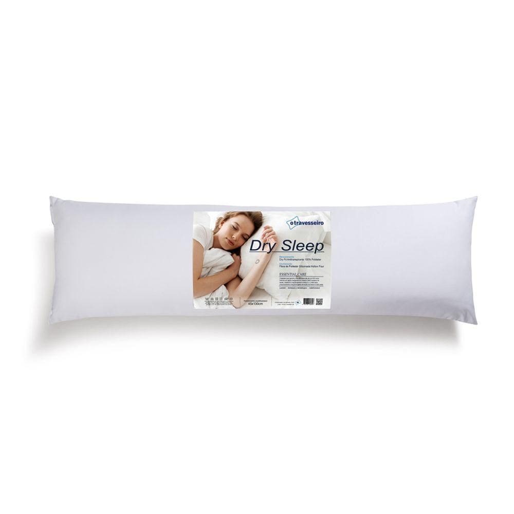 Travesseiro De Corpo Agarradinho Dry Fit Antitranspirante 45x130cm - O Travesseiro