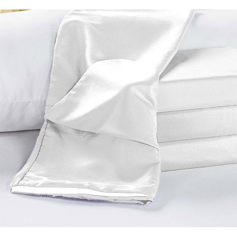 Capa Para Travesseiro De Corpo 1,40x0,45m Rafaela 1 Peça - Branco