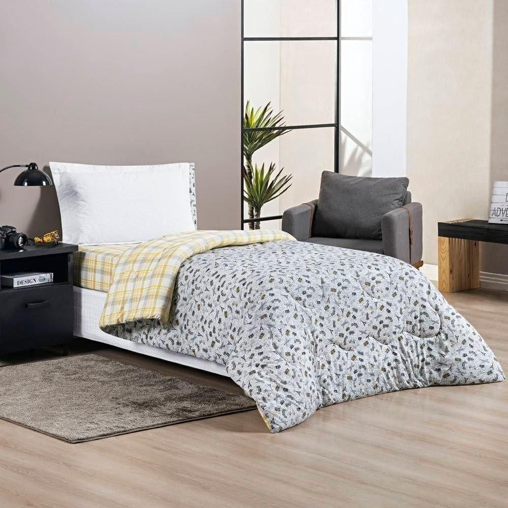 Edredom Joy Solteiro 01 Peça - Adventure