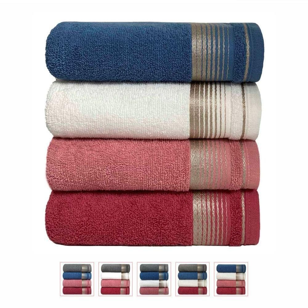 Kit 4 Toalhas De Rosto Sublime 45x80cm - Central Toalhas - Kit 5