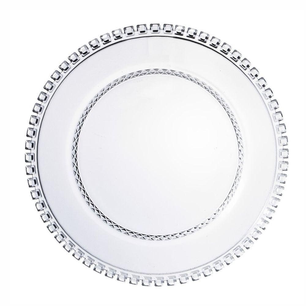 Sousplat Em Cristal Diamante 32cm L`hermitage