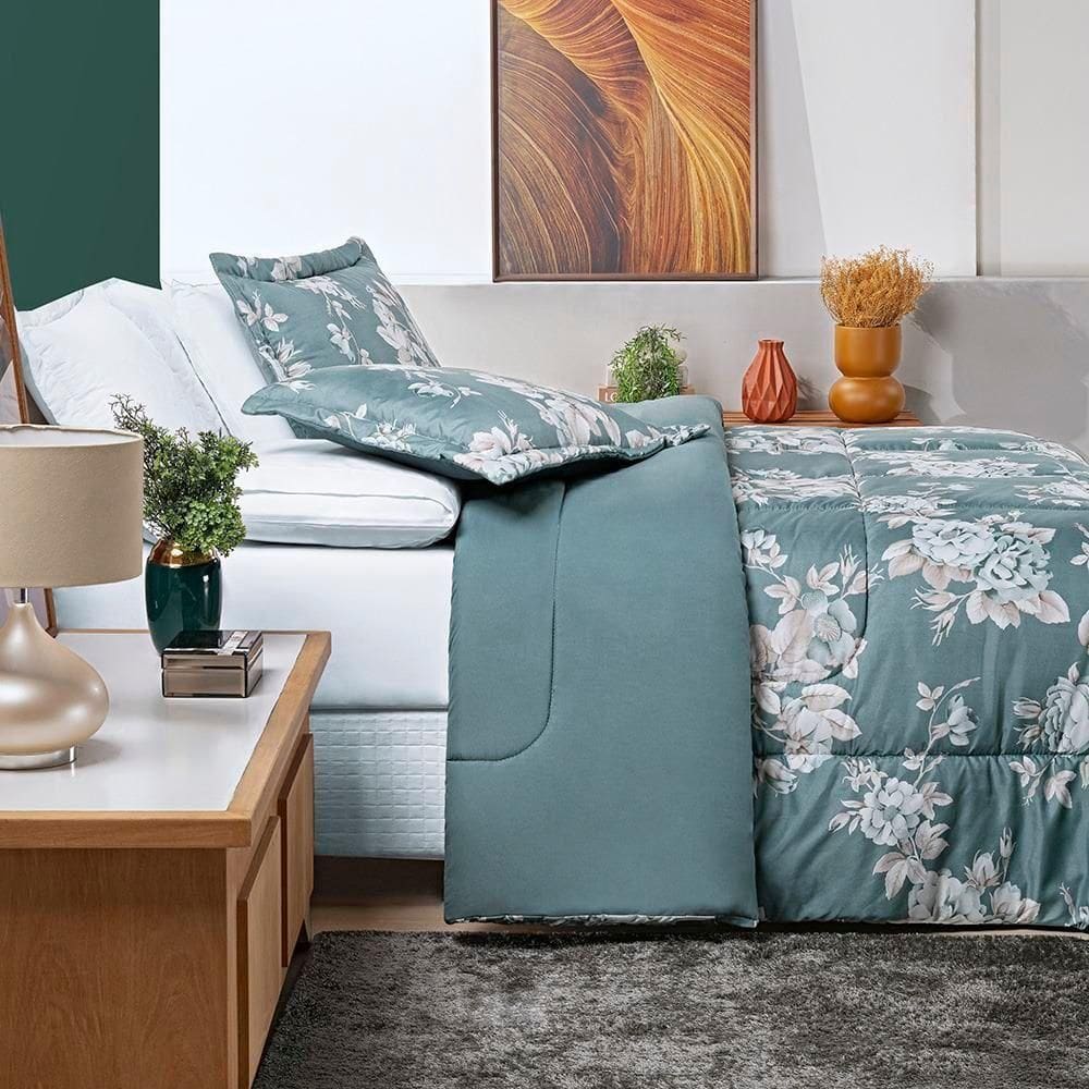 Kit Edredom Avere Super King 03 Peças - Primavera