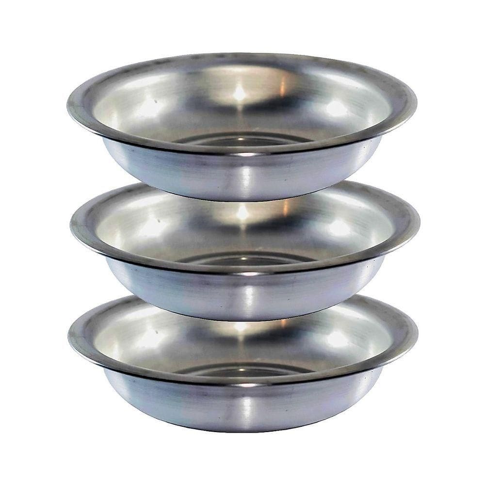 Conjunto Kit Bacia Alumínio Redonda Banho Assento 3 Peças N2