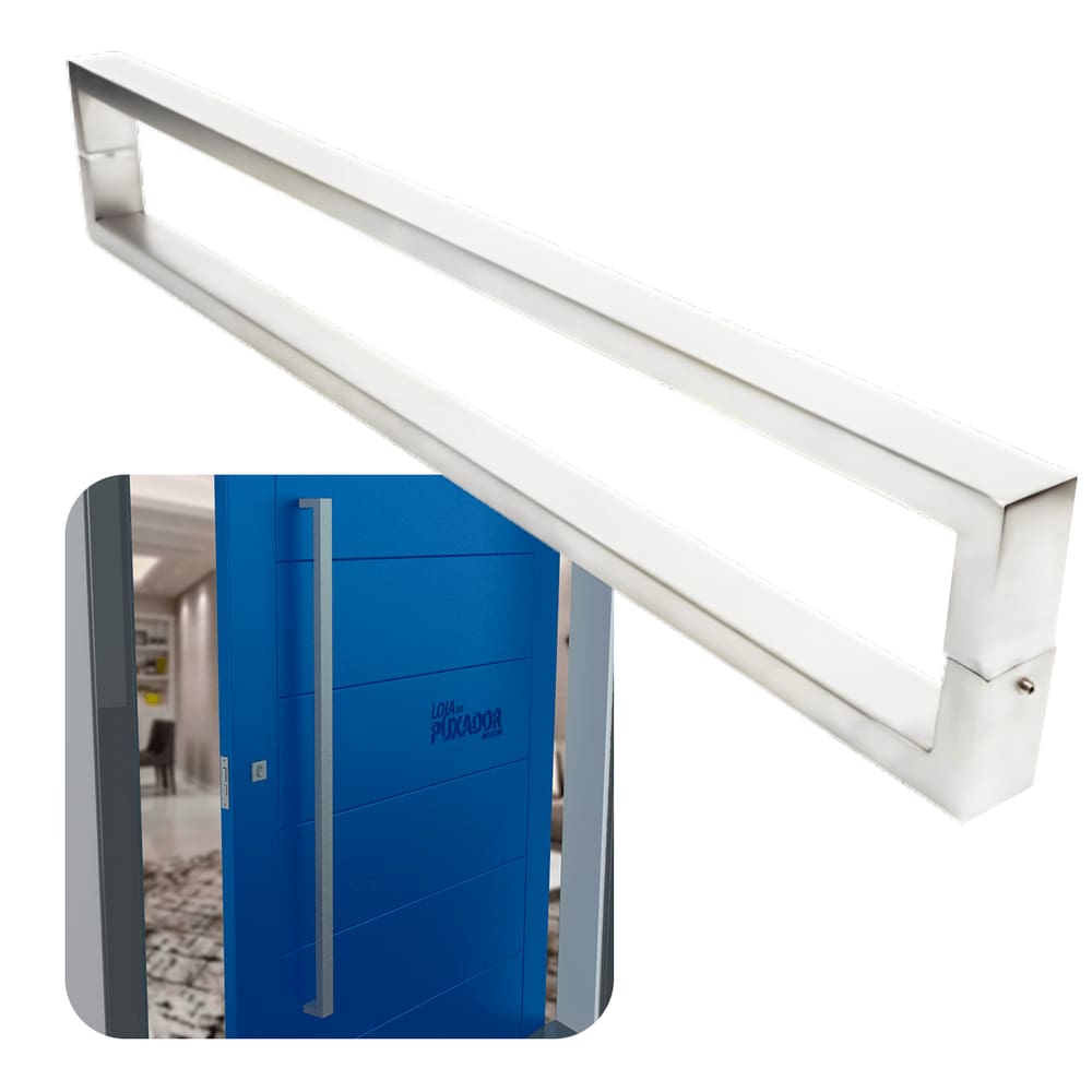 Puxador Para Portas Greco 40 cm Aço Inox Escovado