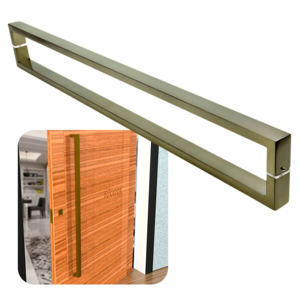 Puxador Para Portas Greco 1,5 m Ouro Velho Antique