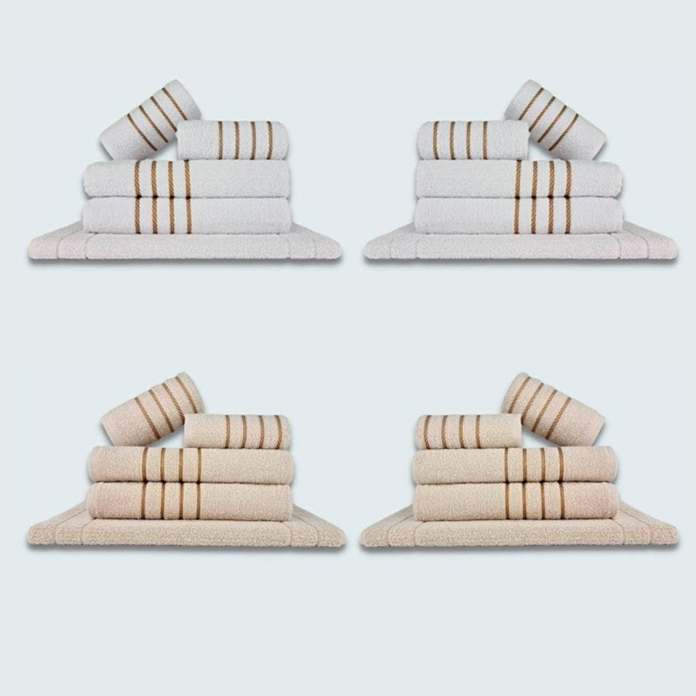 Jogo De Toalhas 20 P?s Cole??o Montreal 100% Algod?o Br+bg