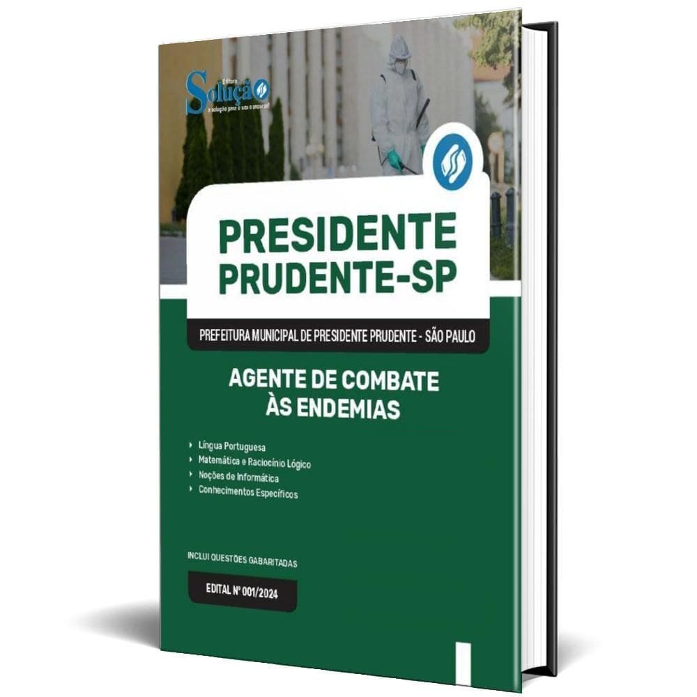Apostila Prefeitura Presidente Prudente Sp 2024 Agente