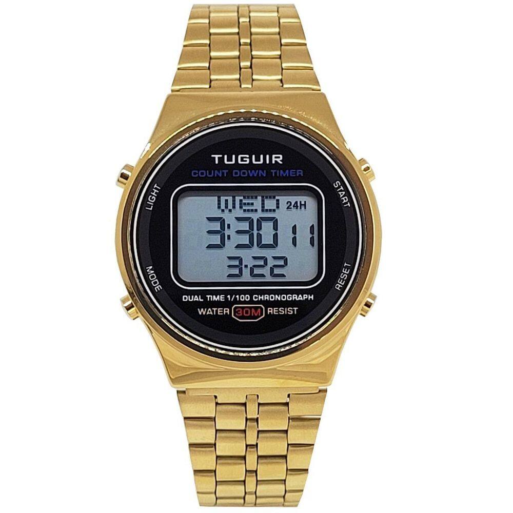 Relógio Unissex Tuguir Digital Tg30314 Dourado
