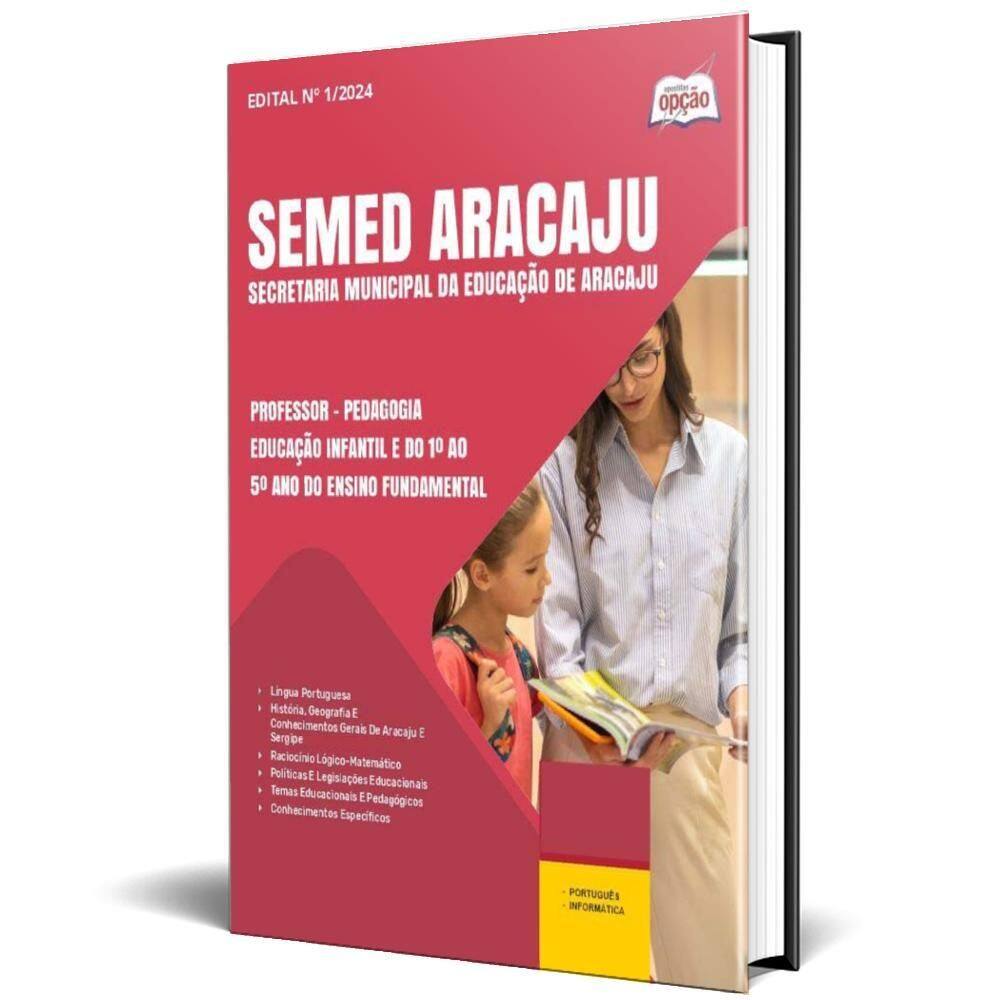 Apostila Semed Aracaju 2024 Professor Pedagogia Educação
