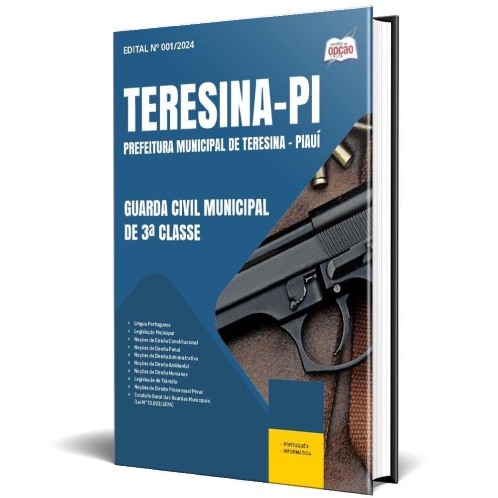 Apostila Prefeitura Teresina Pi 2024 Guarda Civil Municipal