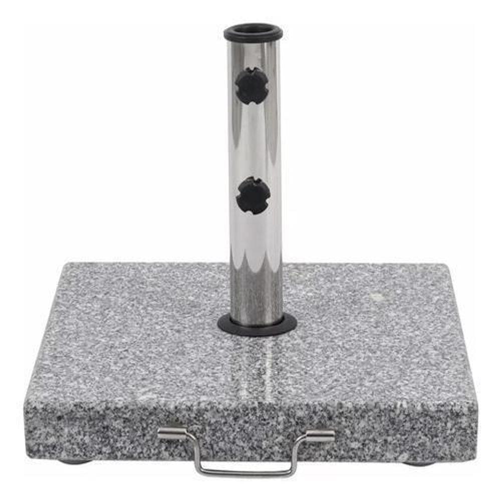 Suporte Ombrelone Guarda-Sol Base Granito Com Roda 30Kg