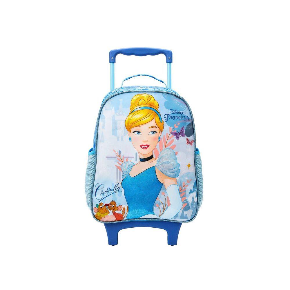 Mochila Escolar De Rodinha Cinderela Disney 13090