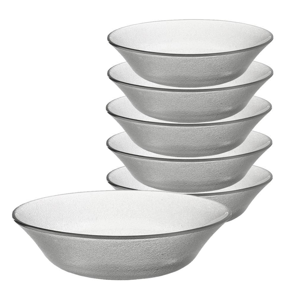 Jogo 6 Bowls Vidro Transparente Acquamarine 15Cm