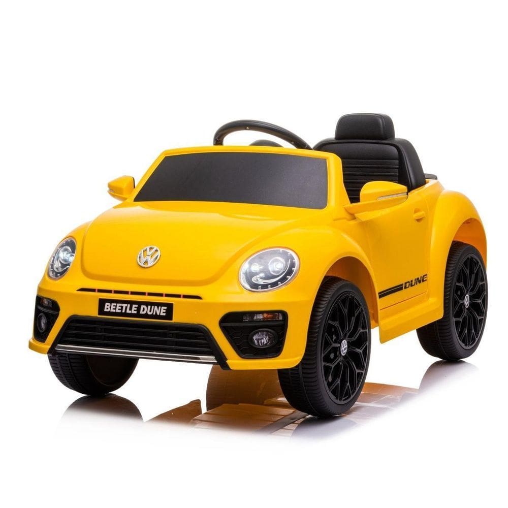 Carro Infantil Elétrico Volkswagen Fusca Beetle Dune Amarelo