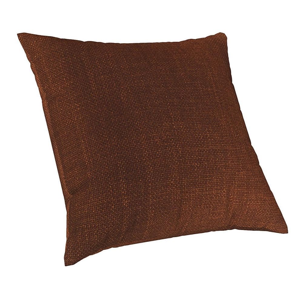 Capa De Almofada Sala Luxo 50X50 Suede Com Ziper Terracota