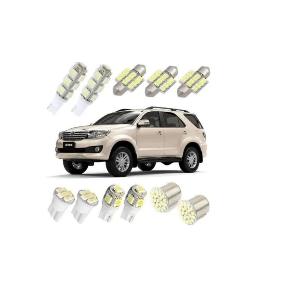 Kit Lampadas Led Sw4 Luz Pingo Teto Placa Ré Torpedo Super