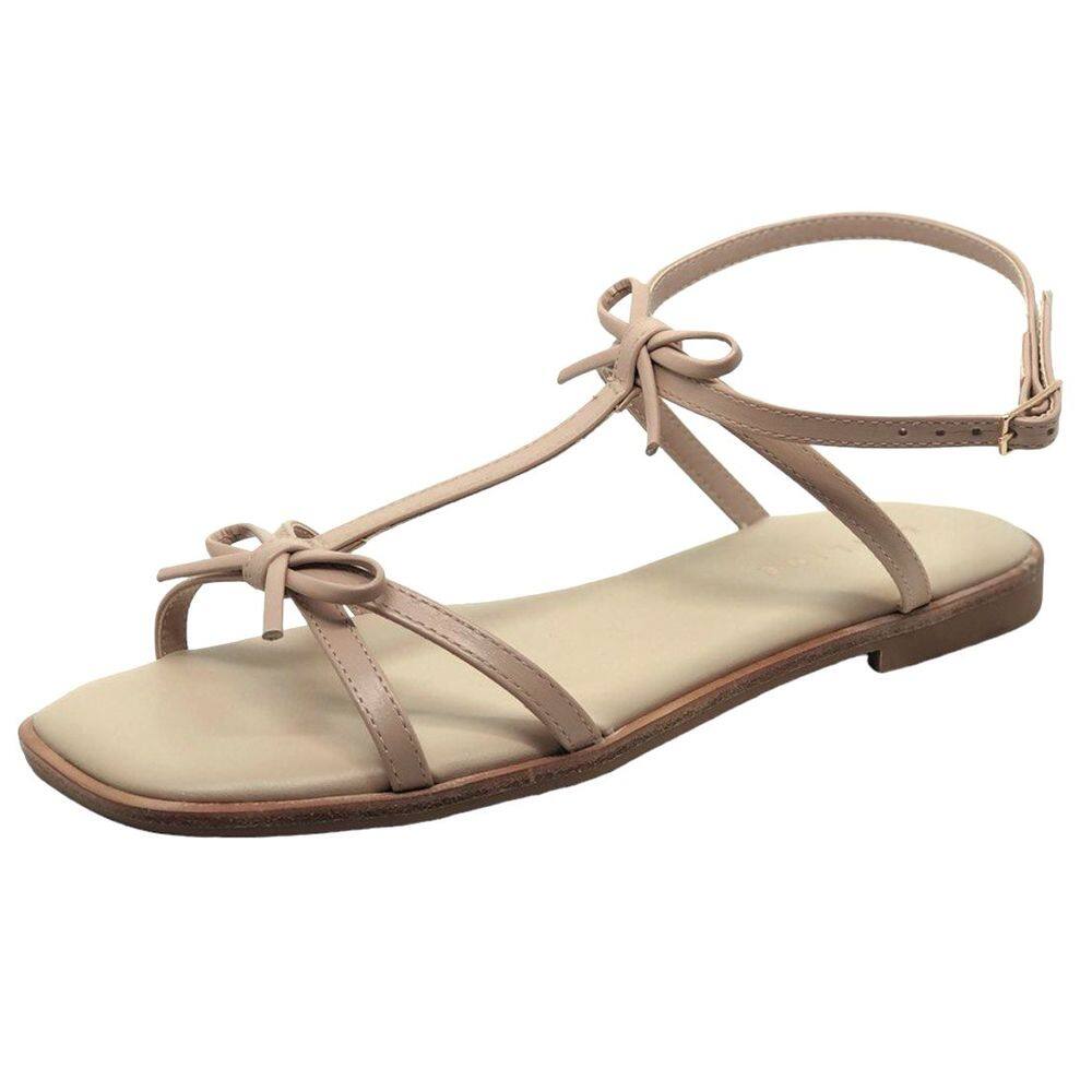 Sandalia Feminina Rasteira Laços Lia Line 2275.71509