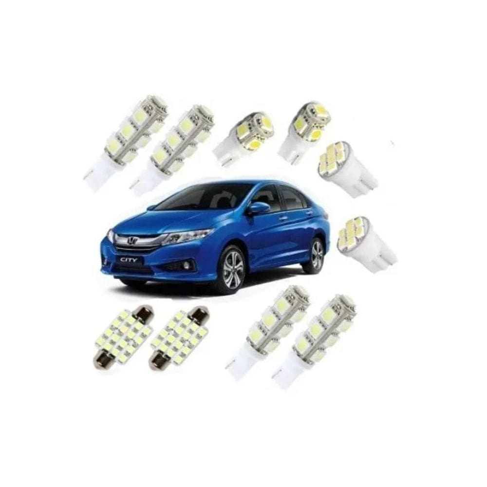 Kit Lâmpadas Led City 2015-2016 - 13 LEDs - Alta Luminosidade