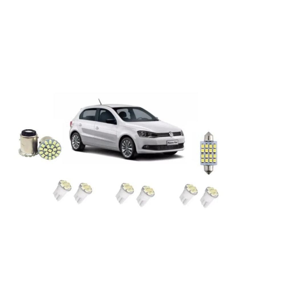 Kit Lâmpada Leds Vw Gol G6 G7 G8