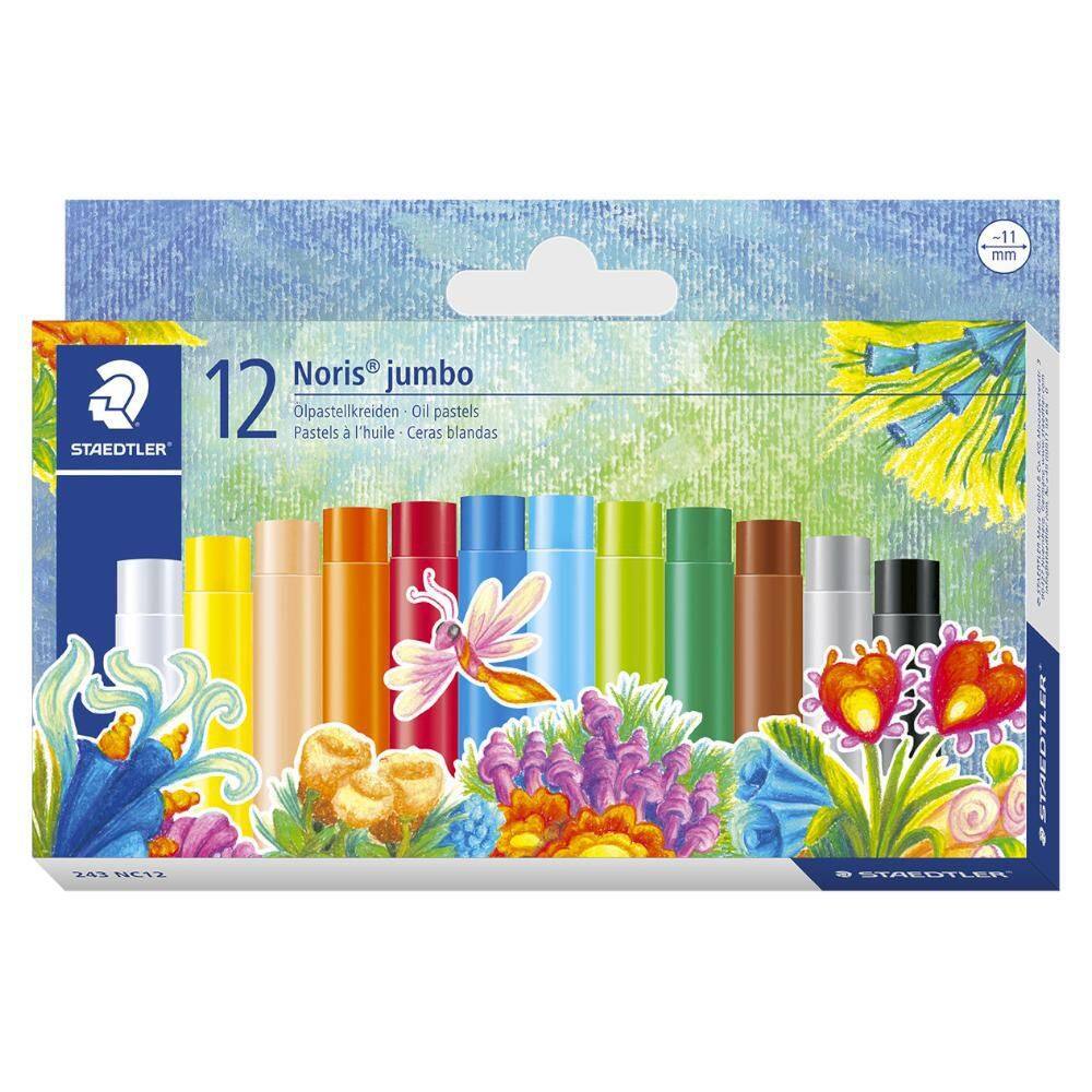 Giz Pastel Oleoso Staedtler Noris Club Jumbo 12 Cores