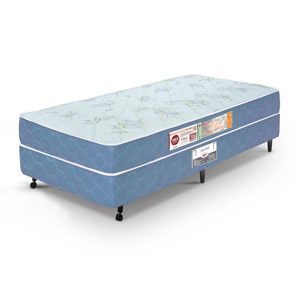 Cama Box Solteiro Castor Sleep Max D45 88x188x45 + Box Castor