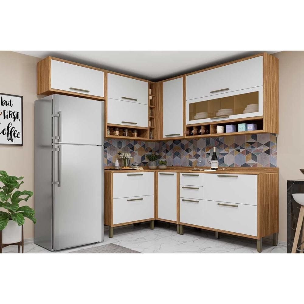 Cozinha Completa Syrah 7 Peças (4Aéreos+3Balcões) C7P85 | Extra