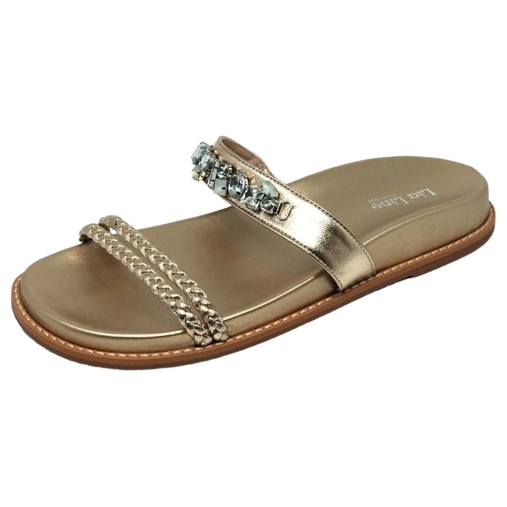 Chinelo Feminino Flat Lia Line Simara Pedras 2231.71576