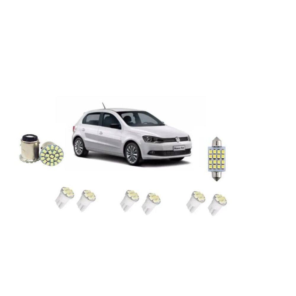 Kit Lâmpada Leds Vw Gol G6 G7 G8