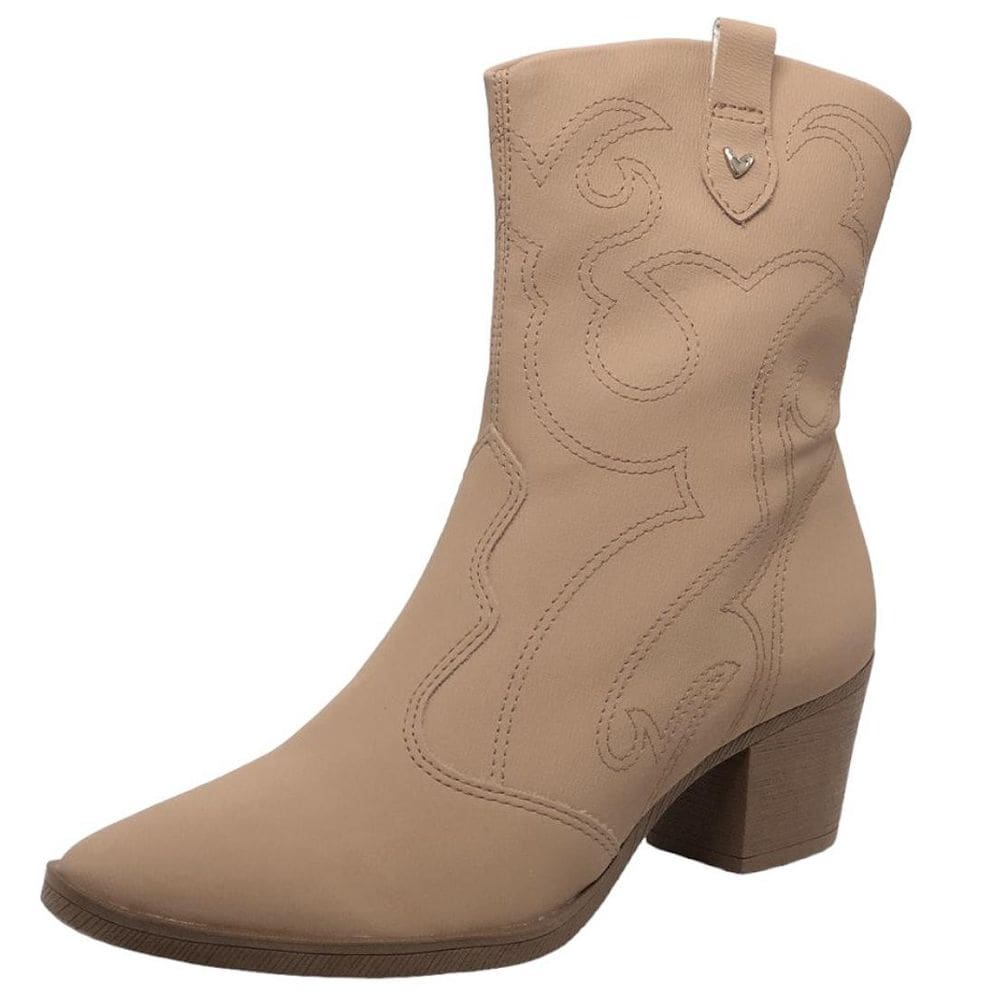 Bota Feminina Country Salto Médio Cano Baixo Mississipi