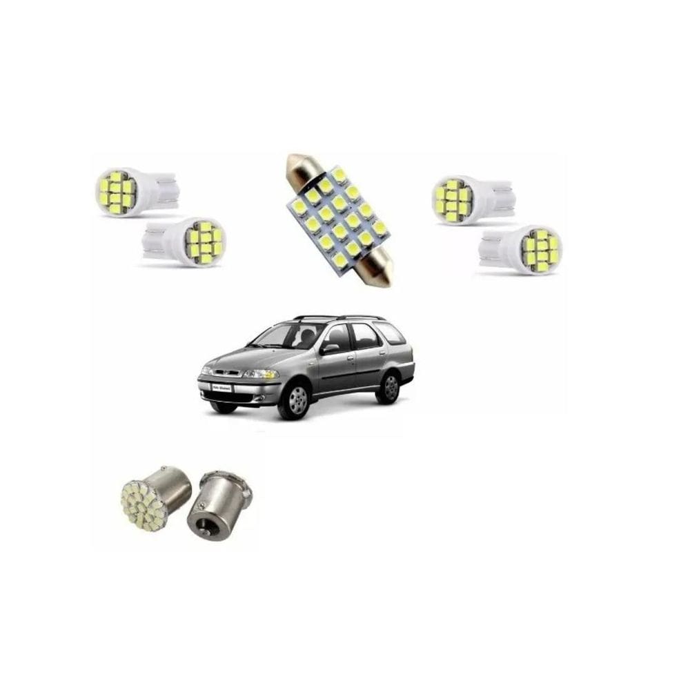 Kit Lâmpadas Led Fiat Strada Palio Weekend E Siena