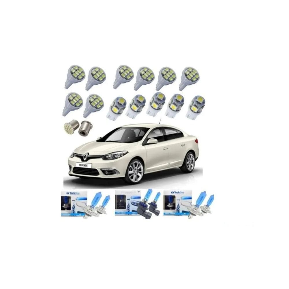Kit Led Super Branca Farol Milha Renault Fluence 2011 A 2018