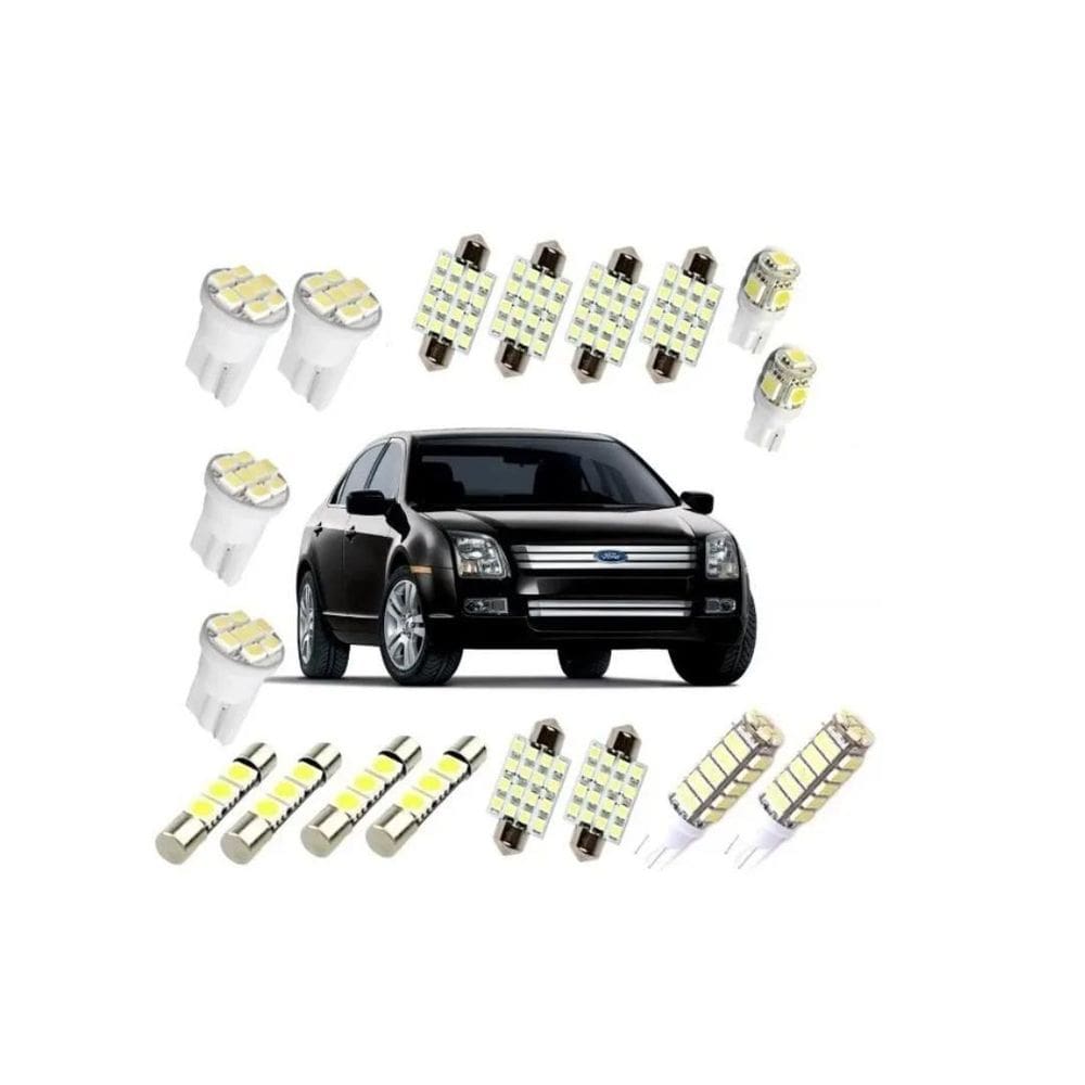 Kit Lâmpadas Led Ford Fusion 2006 A 2012 Super Branca