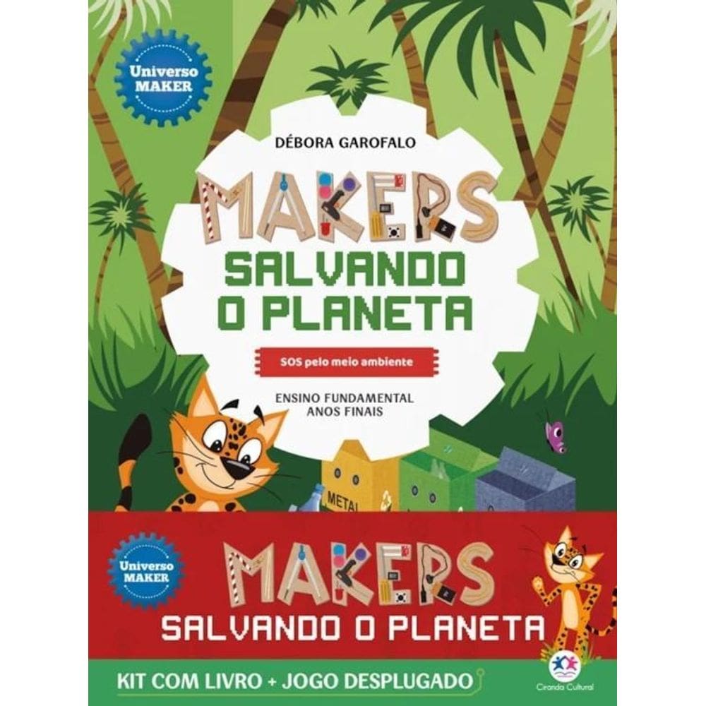 Kit Com Livro + Jogo Desplugado - Makers Salvando O Planeta