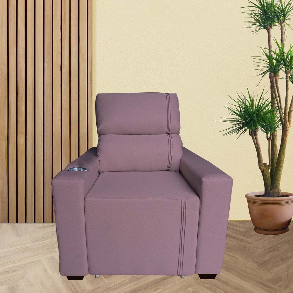 Poltrona Retratil e Reclinavel Com Porta Copo Maisa Rose