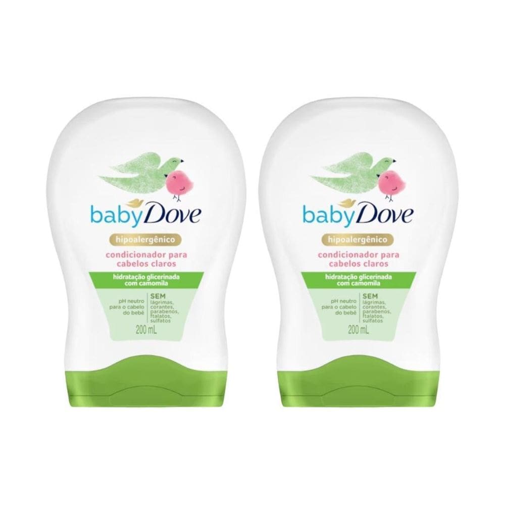 Condicionador Dove Baby 200Ml Hidra Enriquecida Claros - 2Un