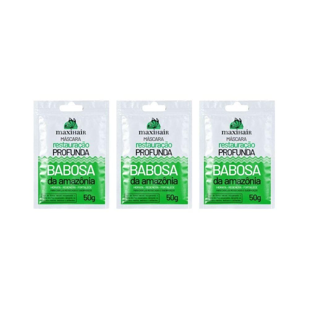 Sache Maxihair 50G Babosa Da Amazonia - Kit Com 3Un