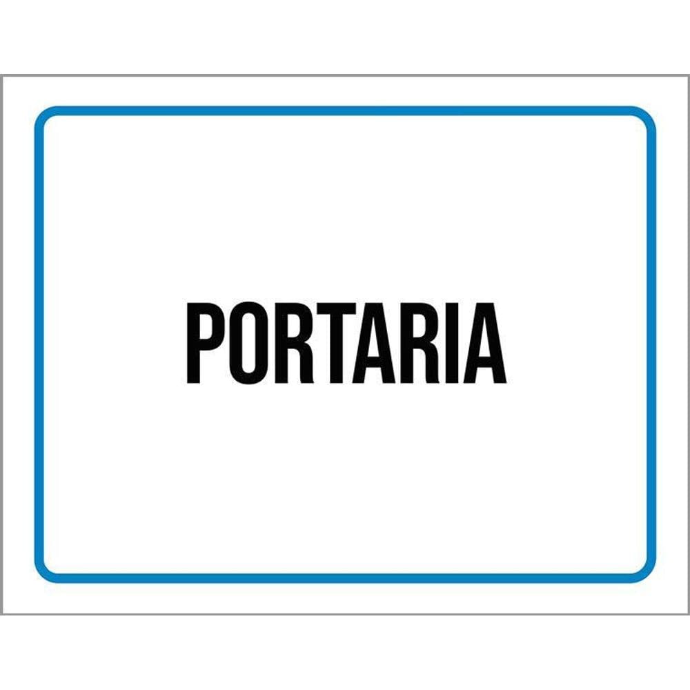 Kit 3 Placas Ambiente Sinalização Setor Portaria