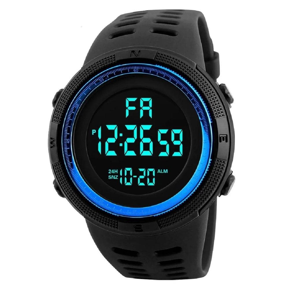 Relógio A Prova D`Agua Digital Esportivo Militar Azul