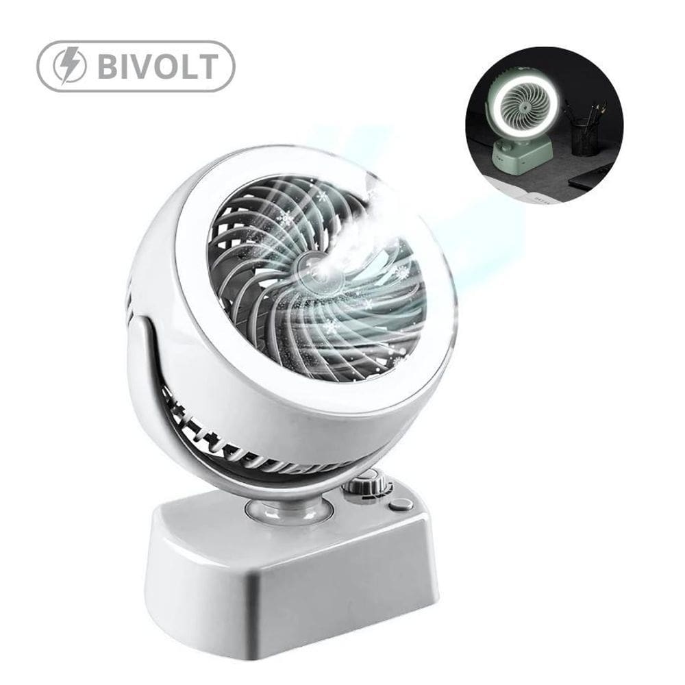 Ventilador Recarregável Usb - Ideal Viagens E Escritório