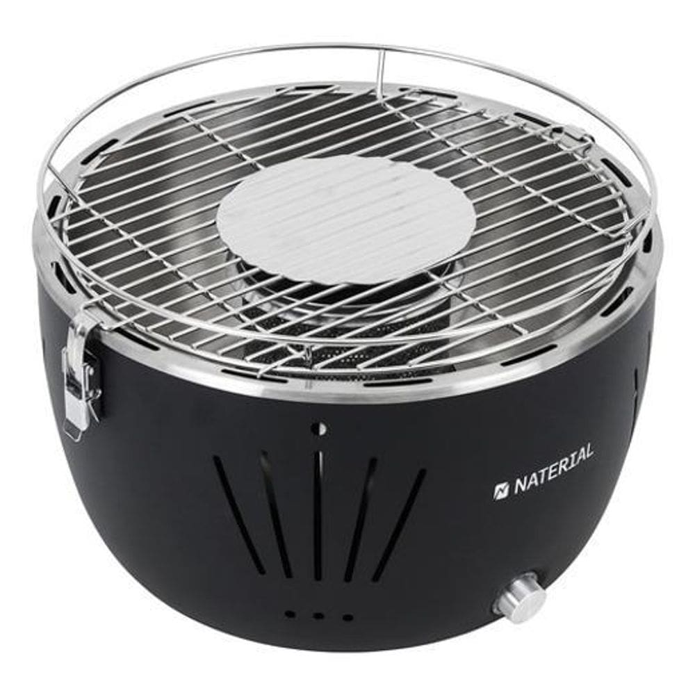 Churrasqueira Carvao Table Grill Portatil Naterial Preta