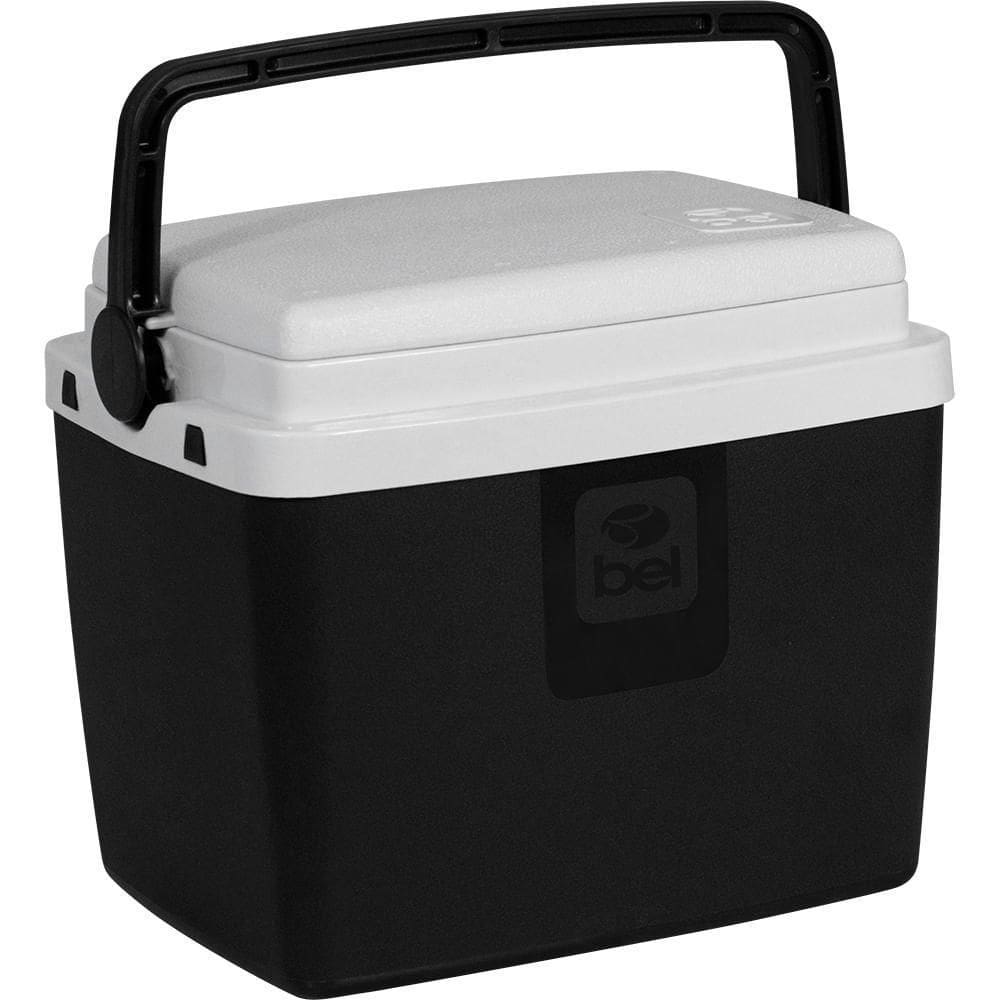 Caixa Térmica Cooler Para Bebidas 6L Bel - Preta Com Branco