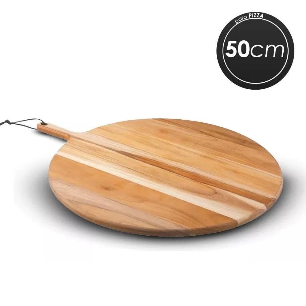 Tabua Para Pizza Madeira Teca 50Cm Tramontina 13414351 Unic
