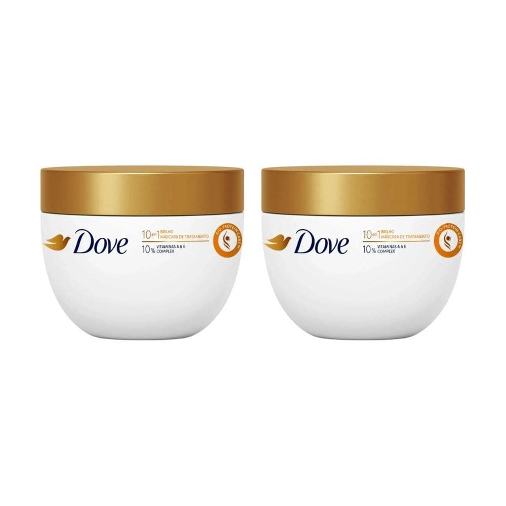 Mascara Dove De Tratamento 270G Brilho - Kit Com 2Un