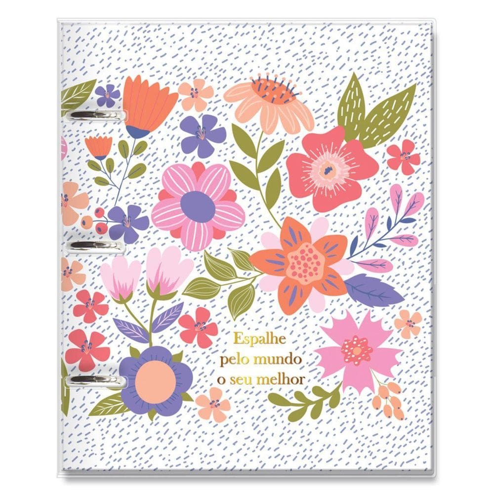 Caderno Argolado Fichario Sempre-Viva Fina Ideia