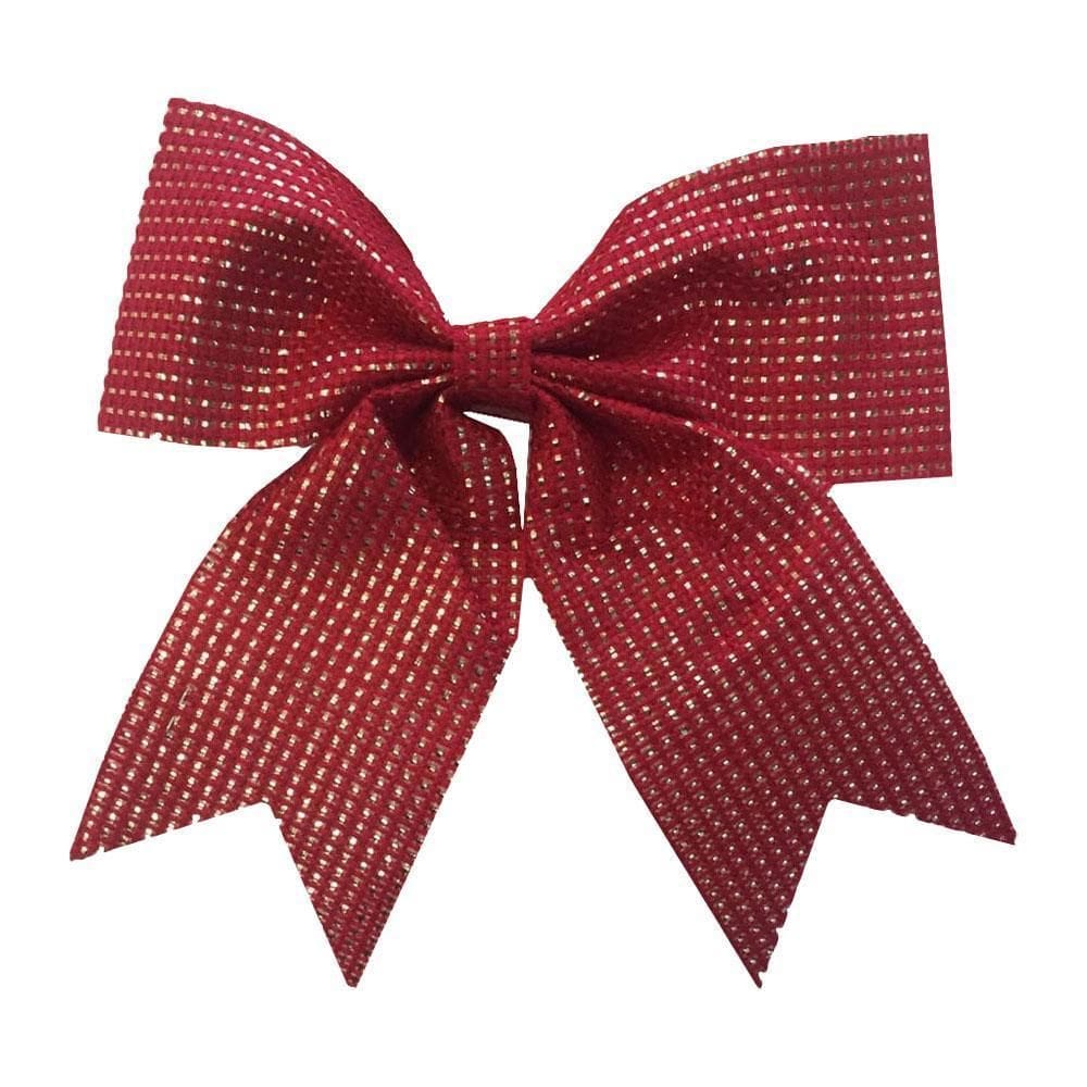 Laço Natalino Jutex Vermelho 20Cm Enfeite Natal