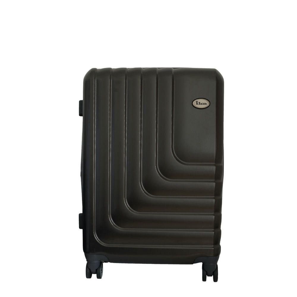 Mala de Bordo Abs para Viagem Ika Flex Cadeado Tsa Embutido Rodas Duplas 360º - Grafite, P