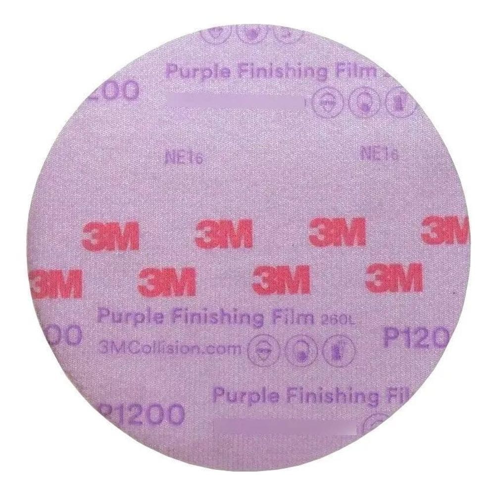Lixa Disco P1200 Purple Finishing Film 3M 6 Polegadas 30668