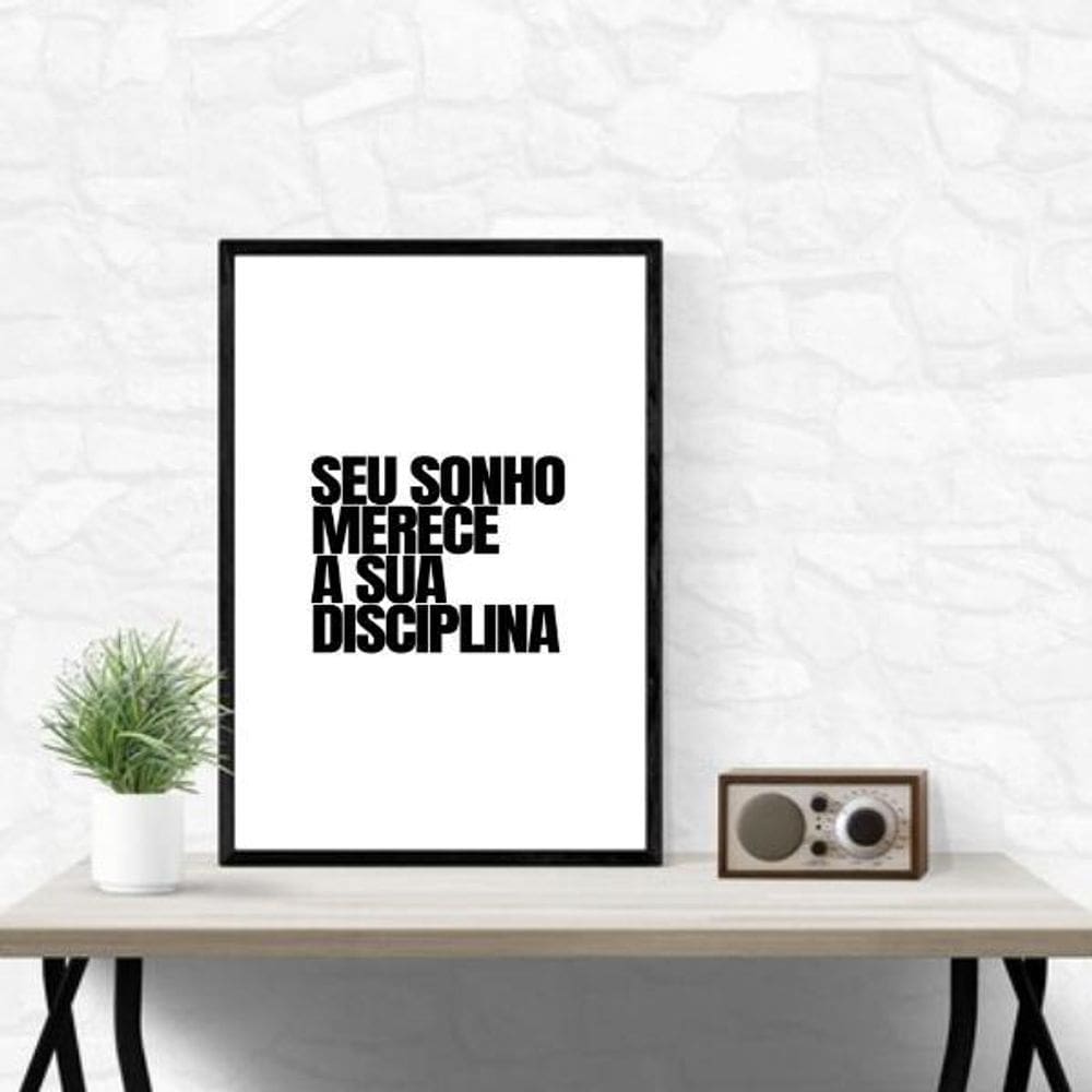 Quadro Não É Tarde Ainda Dá Tempo 45X34Cm