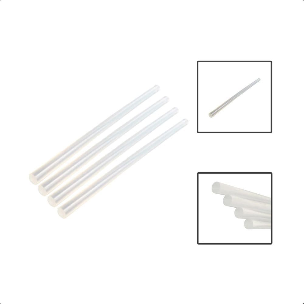 Bastão Cola Quente Hot Melt 4 Tubos 11,2Mmx300Mm  1Cmx30Cm 